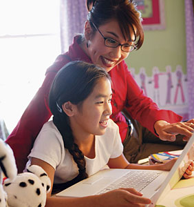 Chinese Girl and Mother